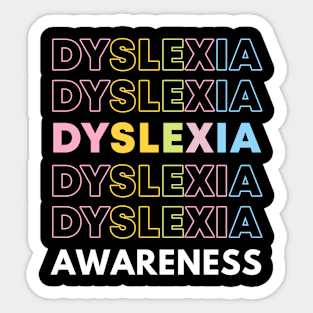 Dyslexia Awareness Sticker